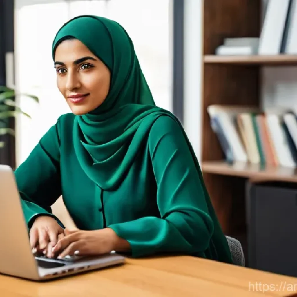 학교사회복지사의 현장 경험을 나누는 방법 - **Prompt 1: "Digital Dialogue on Social Work Experiences"**
    A professional Arab woman, aged 35-4...